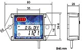 Тахометр/счетчик моточасов SEANOVO HM027B провод 1,7м