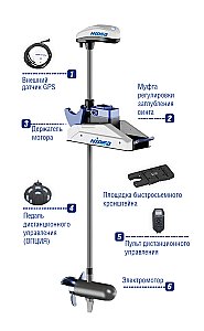 Лодочный носовой электромотор с функцией «Якорь» — HIDEA OMS150S